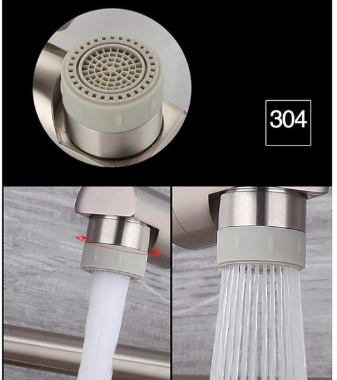 Dual Faucet with Filter Attachable Soft Spray